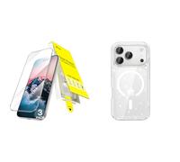 JETech per iPhone 18 Pro Max Pellicola Protettiva con Auto-Allineamento in un Passo & Cover Magnetica con Glitter Pacchetto