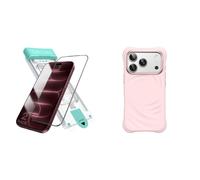 JETech per iPhone 18 Pro Pellicola Protettiva 3D 9H+ AR & Cover Magnetica in Silicone Pacchetto
