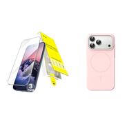 JETech per iPhone 18 Pro Pellicola Protettiva con Auto-Allineamento in un Passo & Cover Magnetica in Silicone Pacchetto