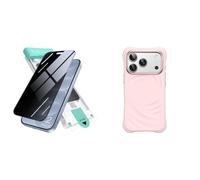 JETech per iPhone 18 Pro Pellicola Protettiva Privacy 3D 9H+ & Cover Magnetica in Silicone Pacchetto