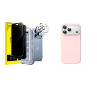 JETech per iPhone 18 Pro Pellicola Protettiva Privacy con Pellicola Fotocamera & Cover in Silicone Pacchetto