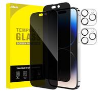 JETech Privacy Pellicola Protettiva Copertura Totale per iPhone 14 Pro 6,1 Pollici con Protezione Obiettivo Fotocamera, Completa Vetro Temperato Film Anti-Spy, Pacco da 2 Ciascuno
