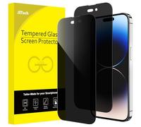 JETech Privacy Pellicola Protettiva Copertura Totale per iPhone 14 Pro Max 6,7 Pollici, Completa Vetro Temperato Film Anti-Spy, Compatibile con Cover, Pacco da 2