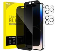 JETech Privacy Pellicola Protettiva Copertura Totale per iPhone 14 Pro Max 6,7 Pollici con Protezione Obiettivo Fotocamera, Completa Vetro Temperato Film Anti-Spy, Pacco da 2 Ciascuno