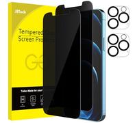 JETech Privacy Pellicola Protettiva per iPhone 12 Pro Max 6,7 Pollici con Protezione per Obiettivo Della Fotocamera, Anti Spy in Vetro Temperato Film, Pacco da 2 Ciascuno
