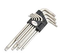 Jetech Set di 9 Pezzi Chiavi Torx, Chiavi a Brugola Torx Chiavi a Brugola Torx,Chiave Torx a Braccio Lungo Per Auto, Bici, Mobili, dimensioni Torx: TT10, TT15, TT20, TT25, TT27, TT30, TT40, TT45, TT50