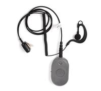 Jetfon JR-17CLPe Auricolare per Walkie Talkie Motorola CLPe e CLP446e | con microfono PTT, cavo spiralato rinforzato, clip rotante 360° e connettore dedicato per Motorola CLPe e CLP446e.