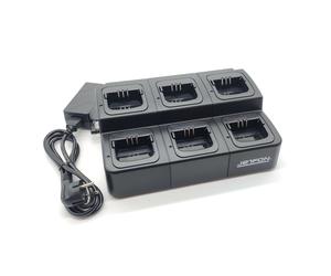 Jetfon multi M-1400 Caricatore multiplo per 6 walkie-talkie Motorola DP1400/CP040 o relative batterie