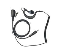 Jetfon PRO JR-1723 per Kenwood PKT-23 Auricolare tipo gancio con microfono "PTT" e clip: colore nero