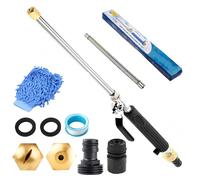 Jethose Pressure Washer, Jethose Pressure Nozzle, 2-in-1 High Pressures Power Washer for House, with 2 Different Nozzles and Hose Quick Connectors & Extension Tube (With extension tube,Black)