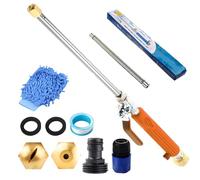 Jethose Pressure Washer, Jethose Pressure Nozzle, 2-in-1 High Pressures Power Washer for House, with 2 Different Nozzles and Hose Quick Connectors & Extension Tube (With extension tube,Orange)