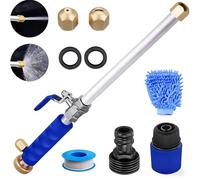 Jethose Pressure Washer, Jethose Pressure Nozzle, 2-in-1 High Pressures Power Washer for House, with 2 Different Nozzles and Hose Quick Connectors & Extension Tube (NO extension tube,Blue)