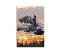 Jets Fighter Poster Mig-29 Fulcrum Fighter Bomber Stampa artistica da parete e Stampa artistica da parete Moderna Camera da letto Famiglia, 40 x 60 cm