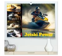 Jetski Power (hochwertiger Premium Wandkalender 2026 DIN A2 quer), Kunstdruck in Hochglanz: Der wilde Ritt mit dem Jetski über das Wasser, ein Funsport der besonderen Art.