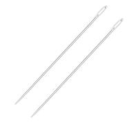 Jetstream 2 Pezzi Ago Professionale per Tappezzeria, Aghi da Cucito Lunghi, Aghi da Cucito a Mano Lunghi, compatibili con Tappeti Fatti a Mano con Ricamo su Arazzi in Pelle per La Casa (6 pollici)