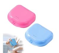 Jetstream 2 Pezzi Dental Box Portaprotesi, Porta Dentiera, Adatto per Protesi Dentarie, Apparecchi Ortodontici, Bite e Bite Notturni