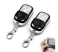 Jetstream 2 pezzi telecomando per porta da garage, 433,92 MHz telecomando universale clone, telecomando per porta da garage con 4 tasti, codice rolling fisso, per porte automatiche, auto