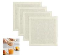 Jetstream 4 panni per formaggio, lavabili, 50 × 50 cm, biologici, non sbiancati, riutilizzabili, per filtrare formaggi, latte di soia, succhi di frutta, vino, caffè, brodo di ossa