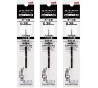Jetstream Set di 3 ricariche per penna a sfera JetStream SXN-150, 0,38 mm, SXR-38, inchiostro nero