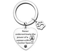 JETTOP Cocker Spaniel Regali per le donne Cocker Spaniel Cane Amante degli Animali Domestici Regalo Cocker Spaniel Cane Mamma Regali Portachiavi Regalo per Compleanno Natale Festa della Mamma Cocker