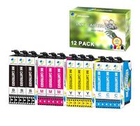 Jettruemedia Compatibili per 604XL Cartucce d'inchiostro per Expression Home XP-2200 XP-2205 XP-3200 XP-3205 XP-4200 XP-4205 Workforce WF-2910DWF WF-2930 WF-2935 WF-2950 (Confezione da 12)