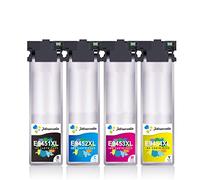 Jettruemedia T9451 Cartucce d'inchiostro Sostituzione per Epson T9451 T9452 T9453 T9454 Compatibili con Epson Workforce Pro WF-C5710 WF-C5790 WF-C5710DWF WF-C5790DWF WF-C5210DW WF-C5290DW (4 Pack)