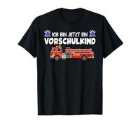 Jetzt ein Vorschulkind Vorschule Feuerwehr Maglietta