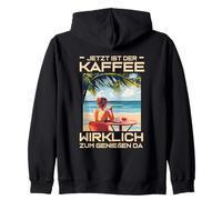 JETZT IST DER KAFFEE WIRKLICH ZUM GENIESSEN DA Felpa con Cappuccio