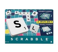 Mattel Games Scrabble - Gioco da tavolo familiare, con 2 modalità di gioco, 50 carte obiettivo incluse, per 2-4 giocatori, versione francese, giocattolo per bambini, 10 anni, HWD44
