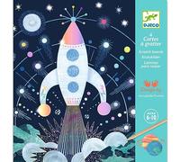 Djeco- Kratzbilder Ausflug ins Scratch Immagini gita in Tutto, Multicolore, Classico, DJ09727