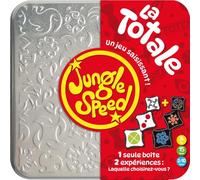 Asmodee - JUNGLE SPEED: La Totale - Gioco di Carte e Atmosfera per Adulti e Bambini dai 7 anni - Gioco di Società di Velocità e Osservazione - Scatola di Metallo - 2-10 Giocatori - 15 min - In