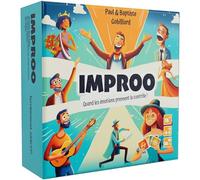 Bakakou IMPROO - Gioco da tavolo, gioco d'atmosfera e improvvisazione teatrale, risate ed emozioni garantite, giochi da tavolo per adulti, 90 carte con ruoli, progettato in Francia, ideale come idea