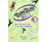 Jeu de cartes Tam Tam Safari CP niveau 1 dès 6 ans: Jeu de lecture et de rapidité