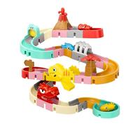 Jeu De Circuit À Glissière Le - Jouet Avec Ventouses, Parc À Eau Toboggan Tournant Et Puzzles À Assembler | Jouet D'Activité Pour , Éducatif Temps Du Bain Des Bébés