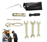 Jeu De Clés Et Douilles Pour Moto - Acier 32 Pièces | Trousse Outils Pour Moto Avec Pince, Clé Bougie, Tournevis, Prise Bougie D'Allumage? Scooter | Atelier, Garage, Randonnée