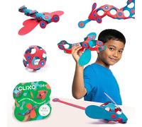Gioco di costruzione magnetico Clixo Itsy Flamingo e Turchese