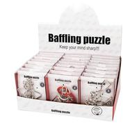 Jeu de Puzzle en Fil Métallique, 24 Pièces Casse-Tête IQ pour Adultes & Enfants, Jouets Éducatifs de Logique avec Mécanisme de Détanglement, Cadeaux pour Fêtes et École