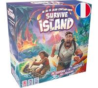 Asmodee - SURVIVE THE ISLAND - Gioco di Società Famiglia per Bambini a partire da 8 anni - Gioco di Sopravvivenza - Fuggi da un'isola in treno di affondare con tesori e mostri - 45 min - 2 a 5