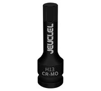 JEUCLEL Chiave a bussola esagonale da 13 mm, H13 da 1/2 pollici, in acciaio Cr-Mo, per cacciavite esagonale, per chiavi a cricchetto elettriche, viti di fissaggio
