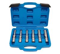 JEUCLEL Set di 6 bussole per candelette da 3/8", giunto universale 8-16 mm, strumento di rimozione delle candelette a 6 punti per la rimozione e la sostituzione di candelette