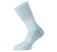 Jëuf Train Band - calzini ciclismo L 43-46 Light Blue/White unisex Oeko-Tex 100