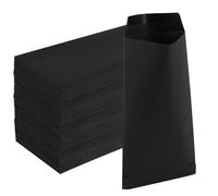 JEUIHAU 200 buste nere piccole, buste di carta Kraft da 3,5 x 6,5 pollici, mini buste per semi buste per soldi buste per monete per assegni d'ufficio, spedizione di lettere, biglietti per appunti, mat