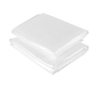 JEUIHAU Confezione da 2 fogli in polietilene resistente, 2 m x 3 m, in plastica trasparente ispessita, fogli di copertura in polietilene per giardinaggio e protezione contro le macerie