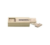 Jeujura Cofanetto 28 Domino in Legno-Albero da Giocare-Gioco da Società-Età minima: 3 Anni, 66450