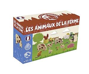 Jeujura - Farm Animals set da costruzione, multicolore (J8270)