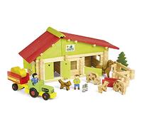 Personaggi d'Azione Jeujura Wooden Farm Playset 140 Pezzi