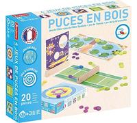 Jeujura - Fleas Game-4 Games set da tavolo, multicolore (J8451)
