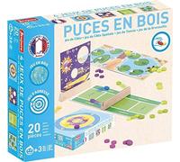 Jeujura - Fleas Game-4 Games set da tavolo, multicolore (J8451) - NUOVO