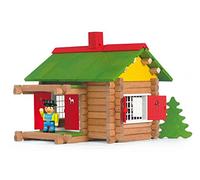 Jeujura Wooden Construction Chalet Toy in Suitcase (100 Pieces)