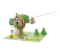 JEUJURA set di costruzioni in legno casetta sull’albero, 70 pezzi